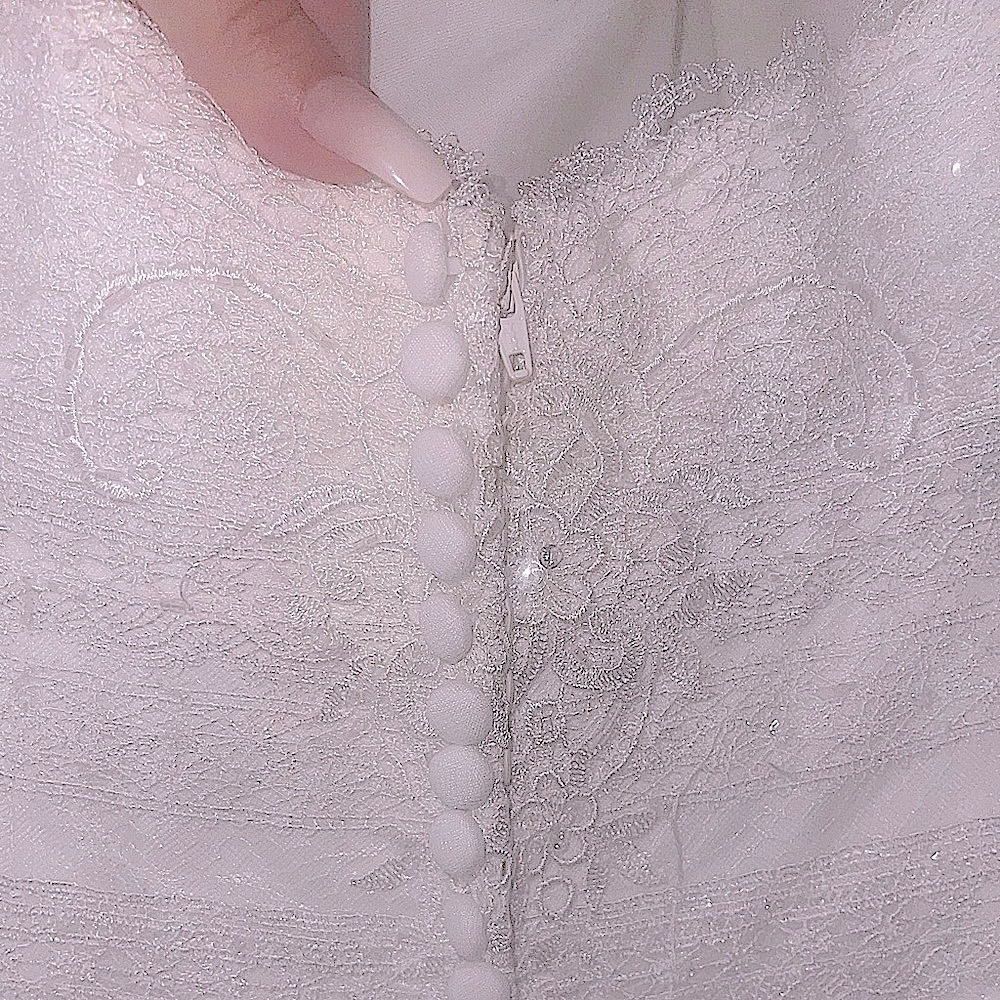 NWT designer wedding dress. Bought from “The White Dress” size 10 never altered - Picture 13 of 16